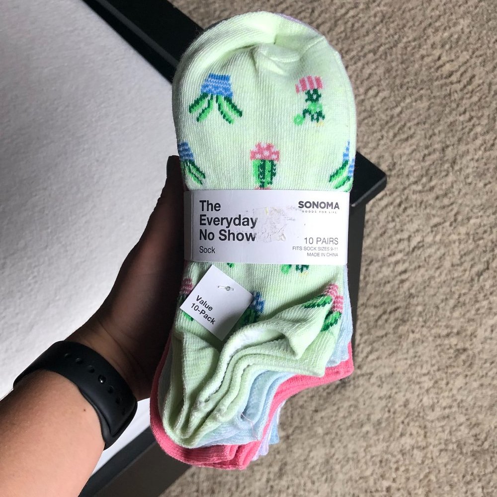 10-Pack Everysay No Show Socks